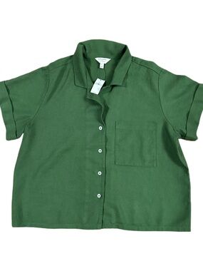 Banana Republic LINEN-BLEND SHIRT size large new with tags